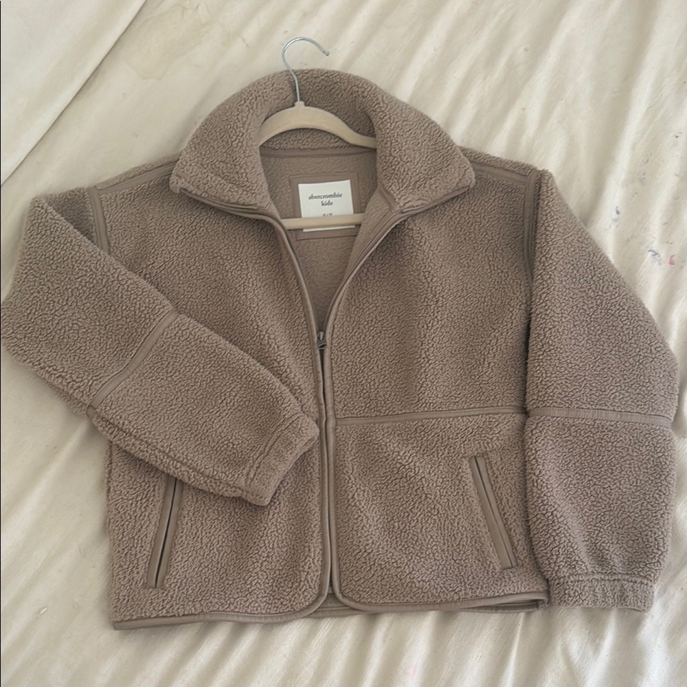 Abercrombie Kids Tan Fleece Jacket